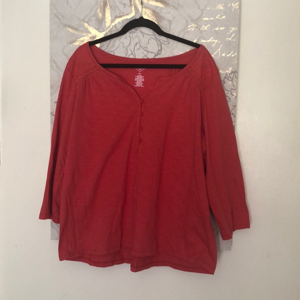 Brand new burnt orange top XXL